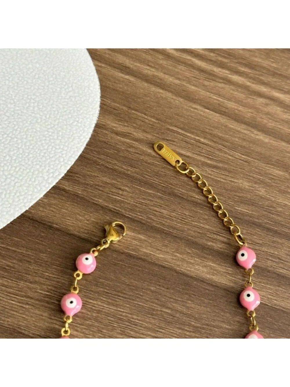 Pink Evil Eye Bracelet Q47